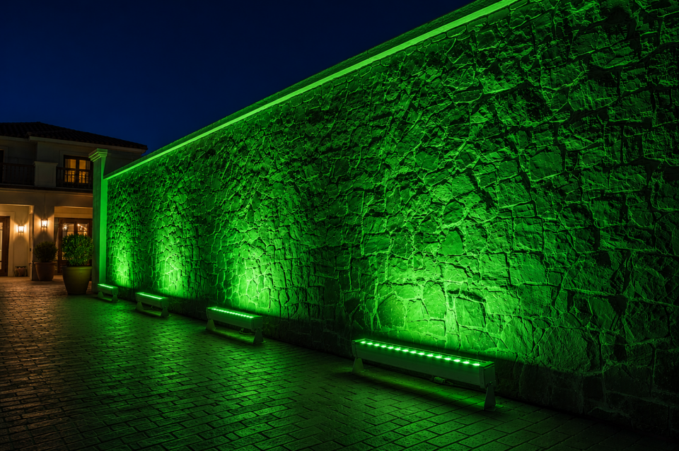 18 Watt 50 cm Led Wallwasher LS-9950 YEŞİL