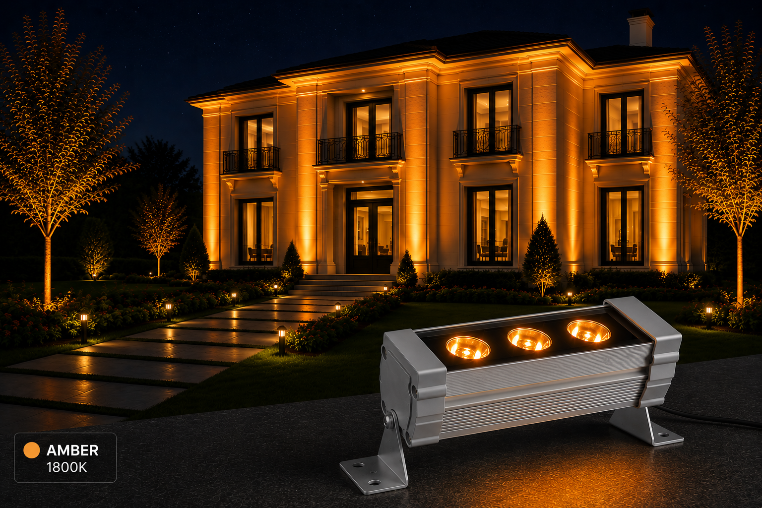 36 Watt 100 cm Led Wallwasher LS-9970 AMBER