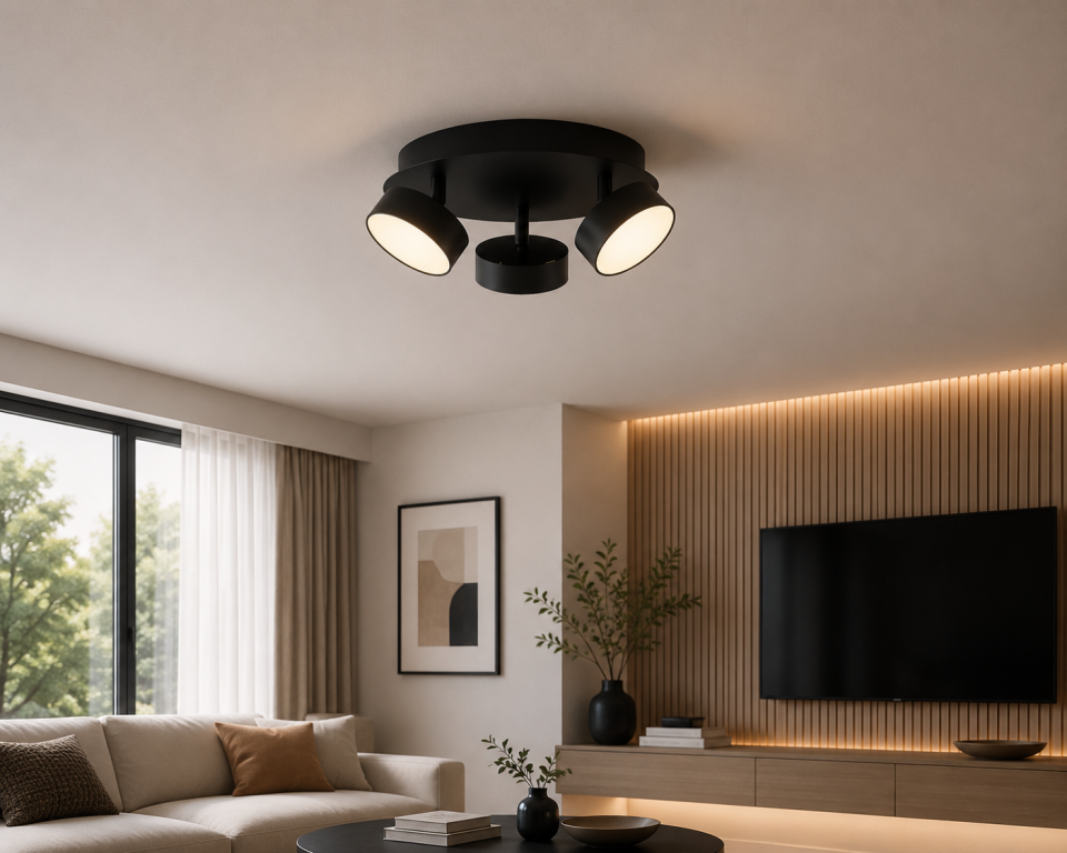 Sıva Üstü Üçlü Yuvarlak Dekoratif Led Spot LS-2050