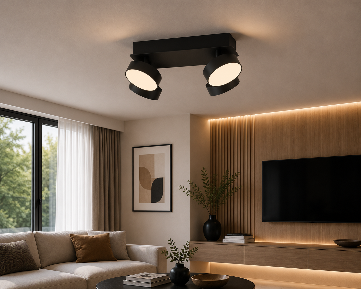 Sıva Üstü Dörtlü Kare Dekoratif Led Spot LS-2060