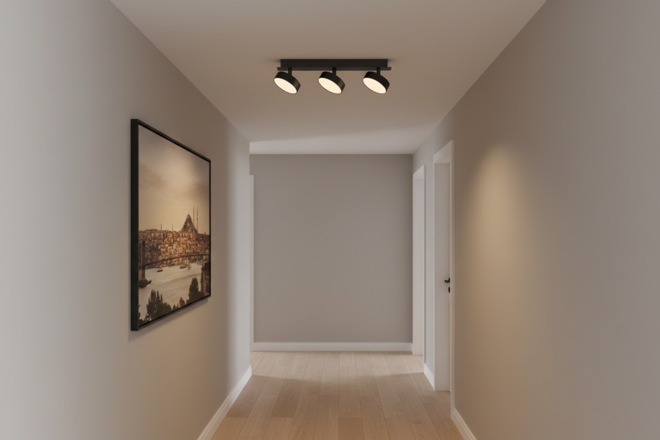 Sıva Üstü Üçlü Dekoratif Led Spot LS-2020