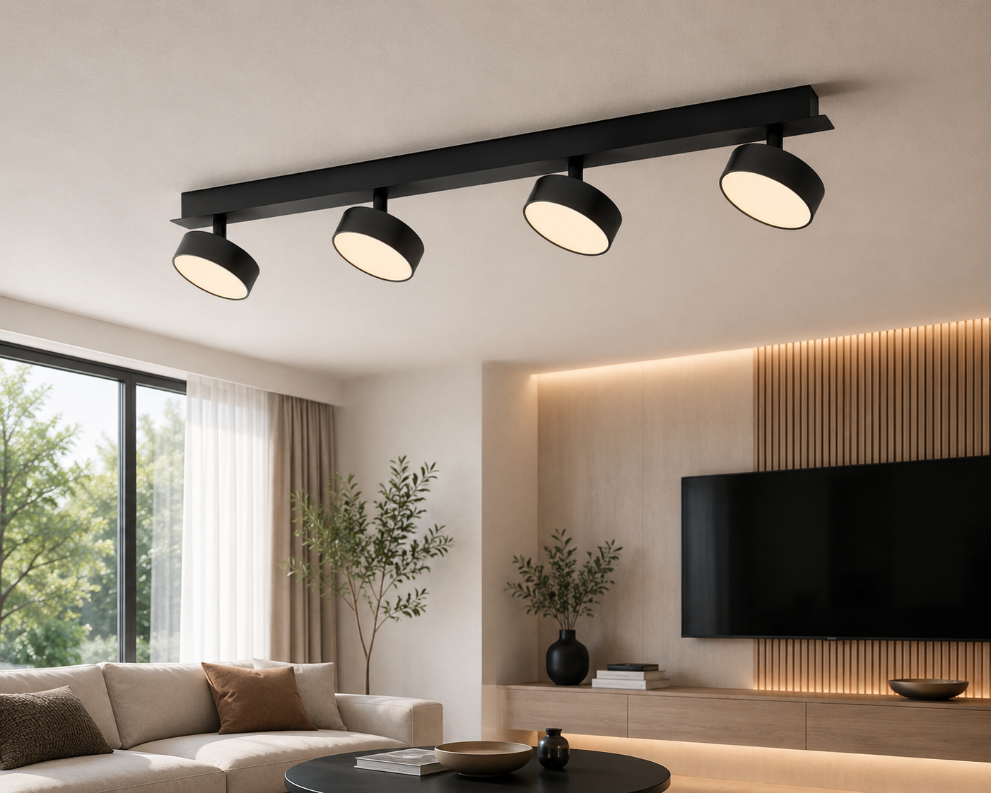 Sıva Üstü Dörtlü Dekoratif Led Spot LS-2030