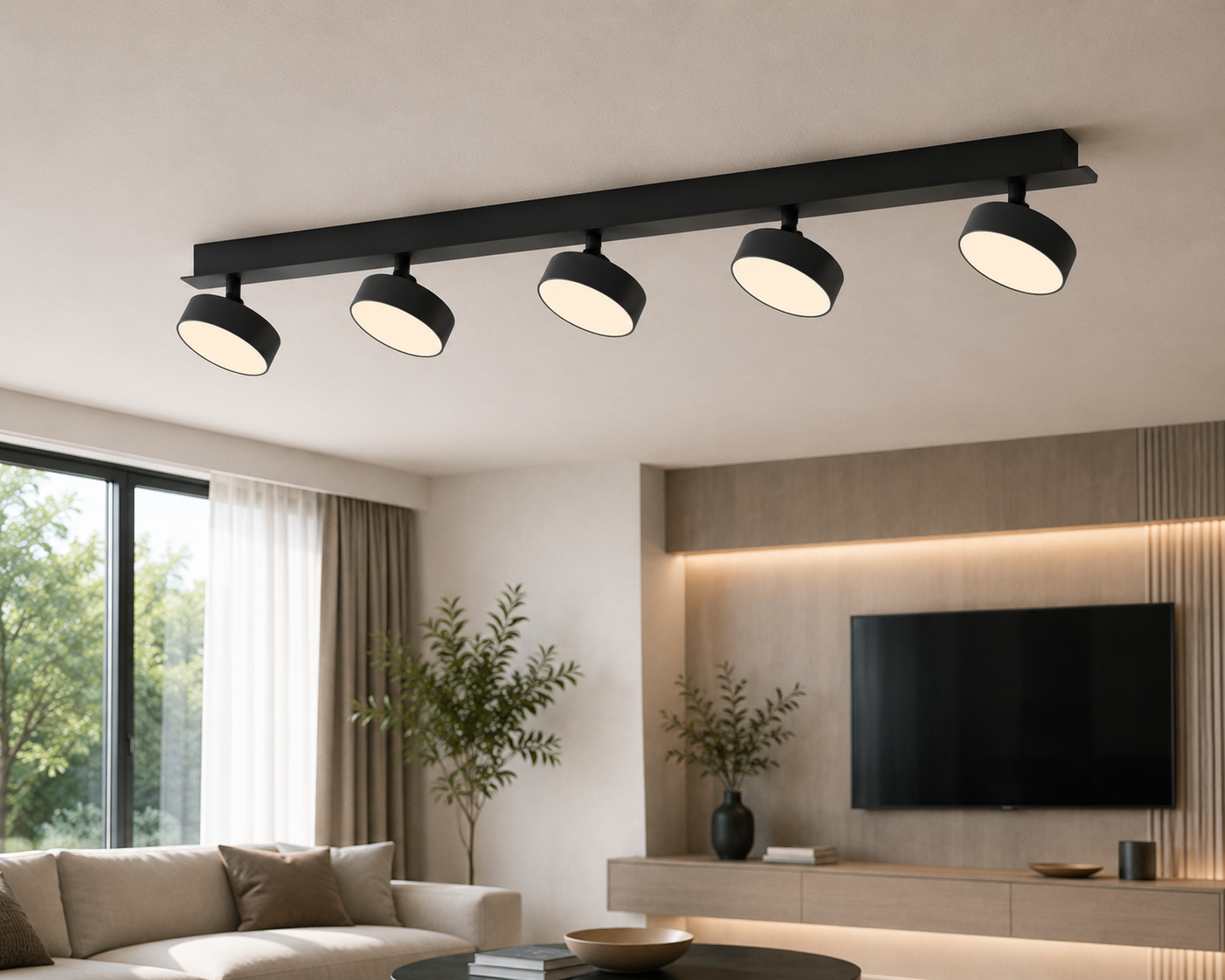 Sıva Üstü Beşli Dekoratif Led Spot LS-2040