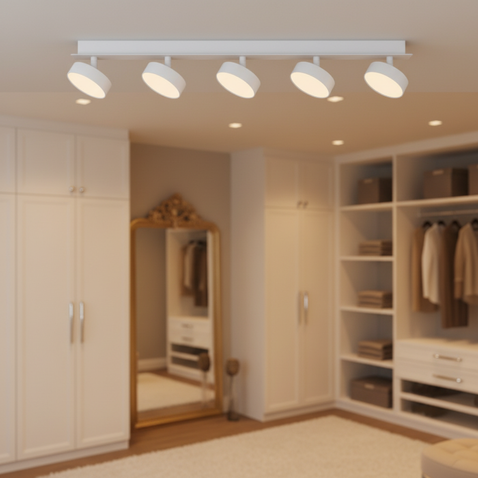 Sıva Üstü Beşli Dekoratif Led Spot LS-2040