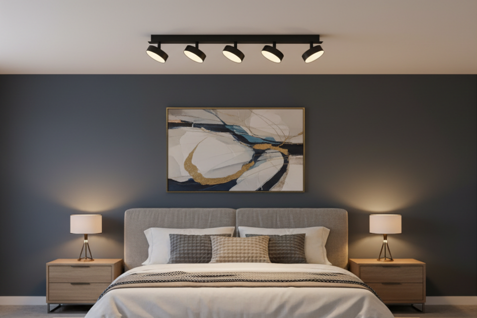 Sıva Üstü Beşli Dekoratif Led Spot LS-2040