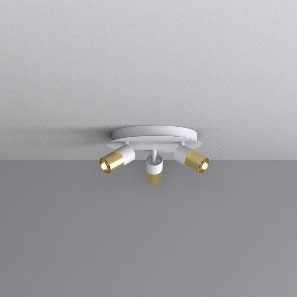 Sıva Üstü Üçlü Yuvarlak Gu10 Led Spot LS-8450