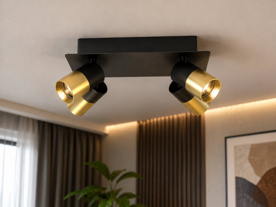 Sıva Üstü Dörtlü Kare Gu10 Led Spot LS-8460