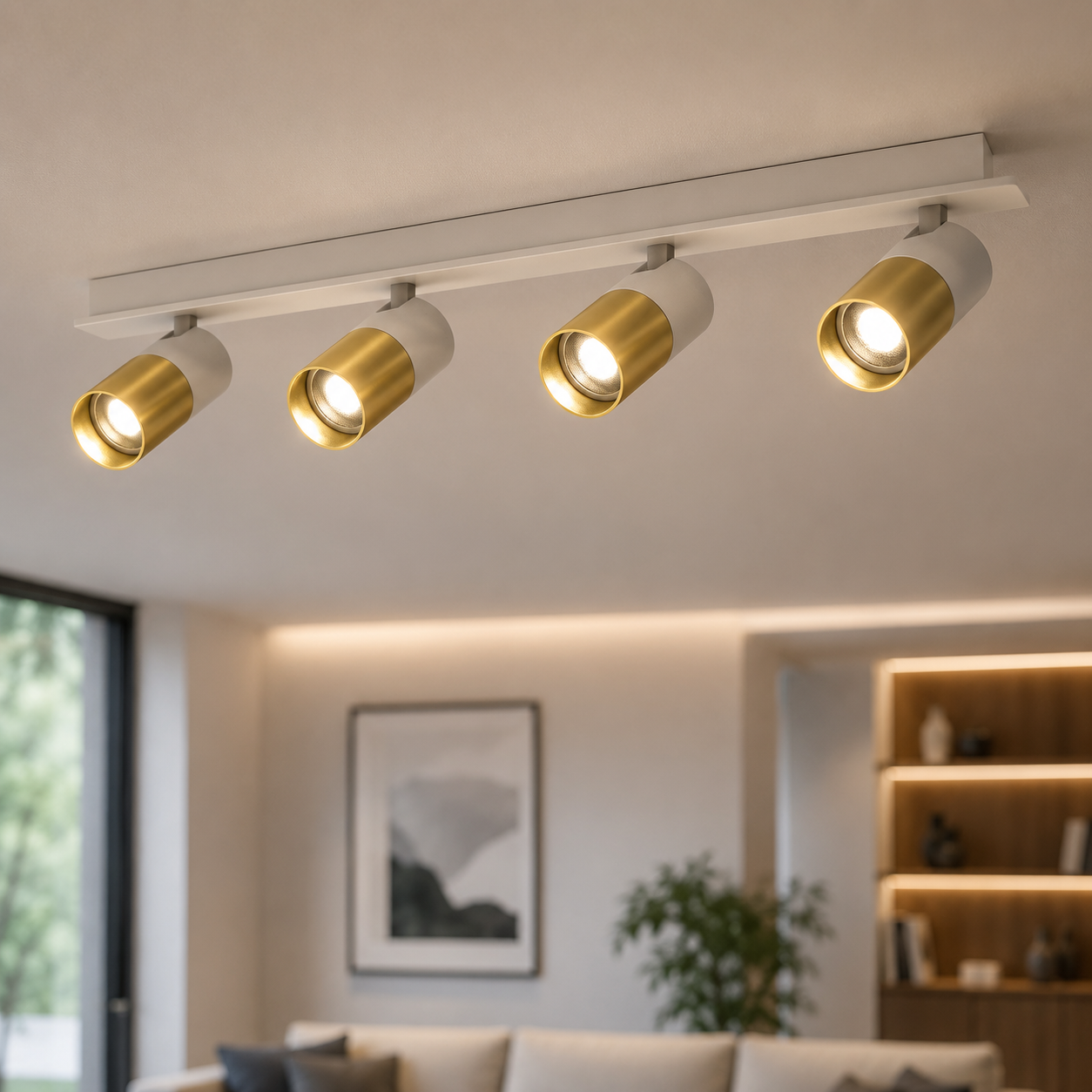 Sıva Üstü Dörtlü Gu10 Led Spot LS-8430