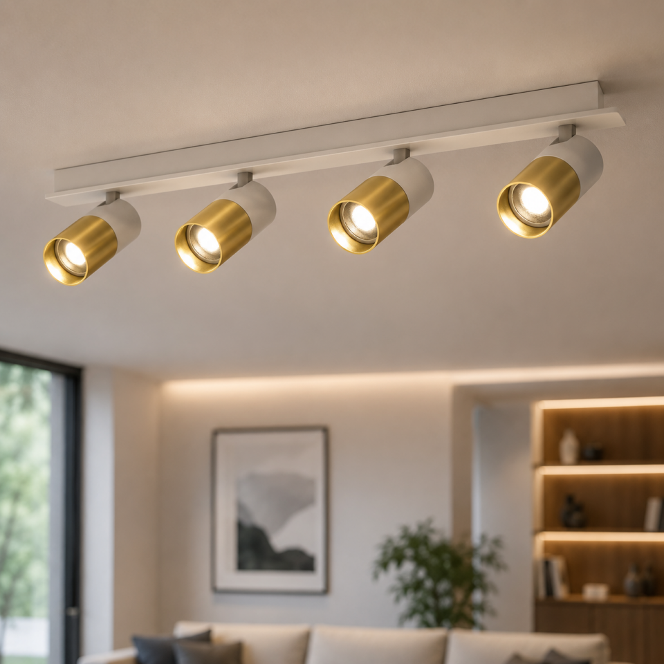 Sıva Üstü Dörtlü Gu10 Led Spot LS-8430
